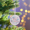 Oakdene Designs Christmas Decorations Personalised Couples Art Deco Style Christmas Bauble