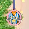 Oakdene Designs Christmas Decorations Personalised Couples 'Mine' Seagull Christmas Tree Decoration