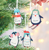 Oakdene Designs Christmas Decorations Personalised Cute Penguin Christmas Hanging Decoration