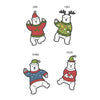 Oakdene Designs Christmas Decorations Personalised Dancing Polar Bear Decoration