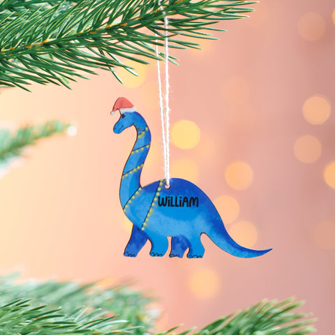 Oakdene Designs Christmas Decorations Personalised Dinosaur Decoration