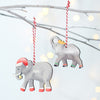 Oakdene Designs Christmas Decorations Personalised Family Elephant Decoration