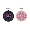 Oakdene Designs Christmas Decorations Personalised Floral Name Bauble