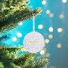 Oakdene Designs Christmas Decorations Personalised Foiled Terrazzo Christmas Bauble