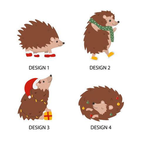 Oakdene Designs Christmas Decorations Personalised Hedgehog Family Decoration