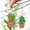 Oakdene Designs Christmas Decorations Personalised House Plant Decoration
