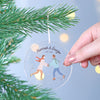 Oakdene Designs Christmas Decorations Personalised Ice Skating Acrylic Bauble Decoration