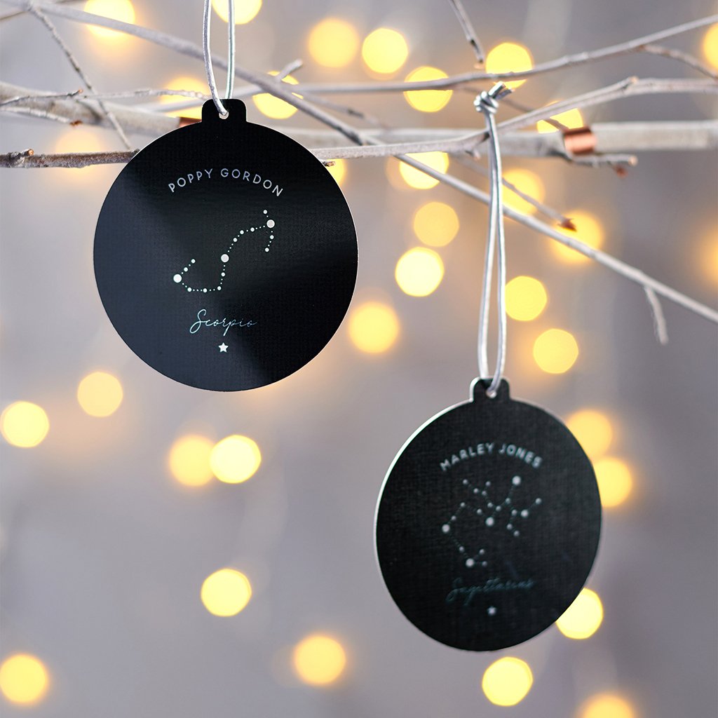 Oakdene Designs Christmas Decorations Personalised Metal Constellation Xmas Decoration