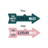 Oakdene Designs Christmas Decorations Personalised Miles To North Pole Christmas Decoration