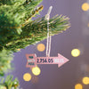 Oakdene Designs Christmas Decorations Personalised Miles To North Pole Christmas Decoration