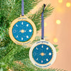 Oakdene Designs Christmas Decorations Personalised Moon Phase Christmas Tree Decoration
