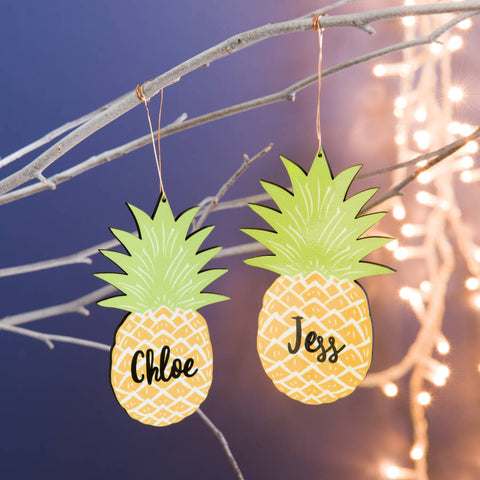 Oakdene Designs Christmas Decorations Personalised Pineapple Decoration