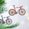 Oakdene Designs Christmas Decorations Personalised Road Bike Christmas Decoration