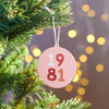 Oakdene Designs Christmas Decorations Personalised Significant Year Christmas Bauble