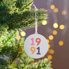Oakdene Designs Christmas Decorations Personalised Significant Year Christmas Bauble