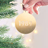 Oakdene Designs Christmas Decorations Personalised Solid Brass Special Date Christmas Bauble