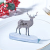 Oakdene Designs Christmas Decorations Personalised Stag Place Setting - Set of Six