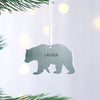 Oakdene Designs Christmas Decorations Personalised Stainless Steel Polar Bear Decoration