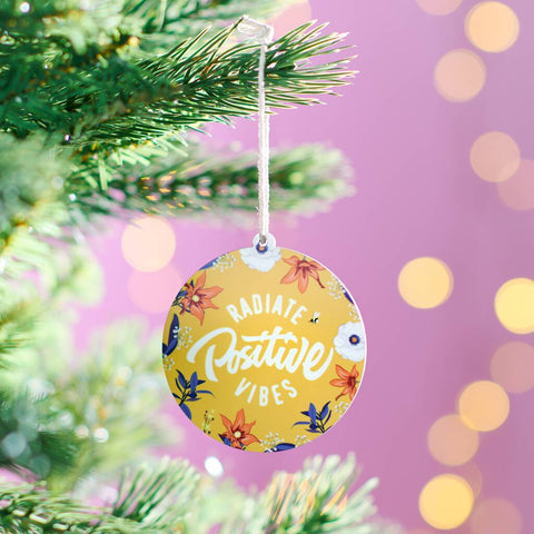 Oakdene Designs Christmas Decorations Radiate Positive Vibes Christmas Bauble