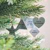 Oakdene Designs Christmas Decorations Set Of Six Positive Metal Hanging Christmas Decorations