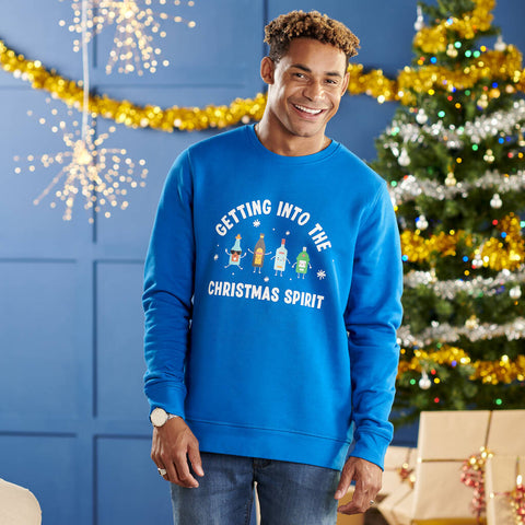 Oakdene Designs Christmas Jumper Organic Cotton 'Getting Into The Christmas Spirit' Christmas Jumper
