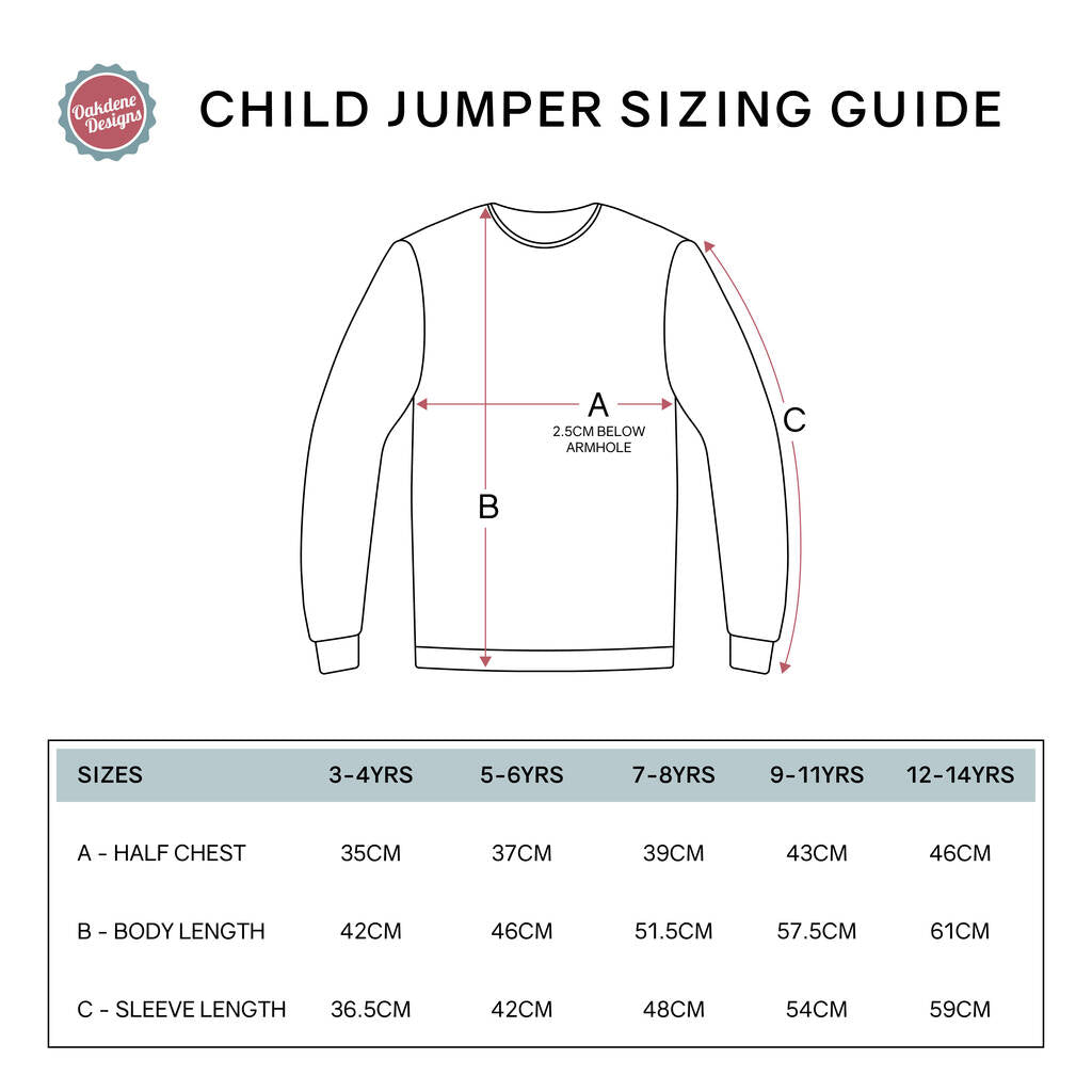 Oakdene Designs Christmas Jumper Personalised Children's 'Tree-Rex' Christmas Jumper