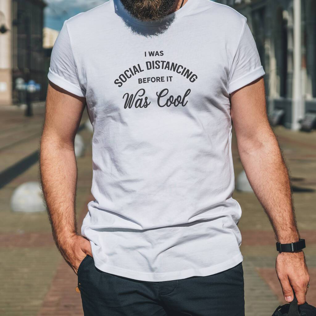Oakdene Designs Clothing Funny Social Distancing Men's T Shirt