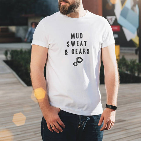 Oakdene Designs Clothing Men's Mud Sweat And Gears Bike T Shirt