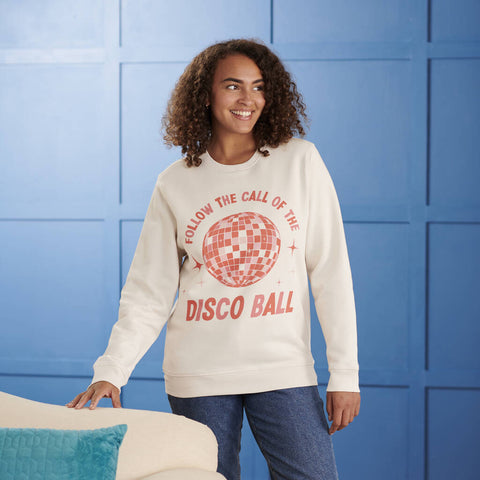 Oakdene Designs Clothing Organic Cotton Follow The Call Of The Disco Ball Jumper