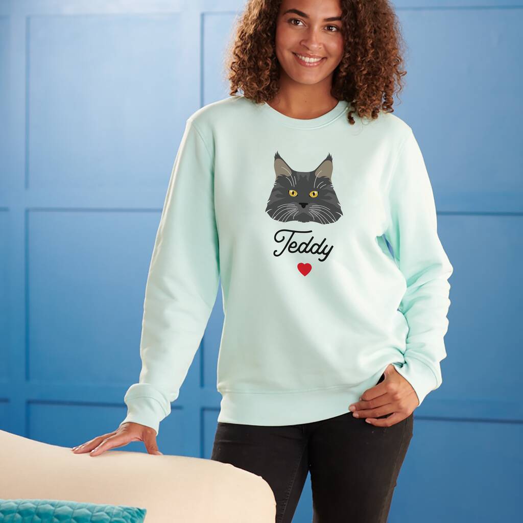 Oakdene Designs Clothing Personalised Cat Breed Jumper