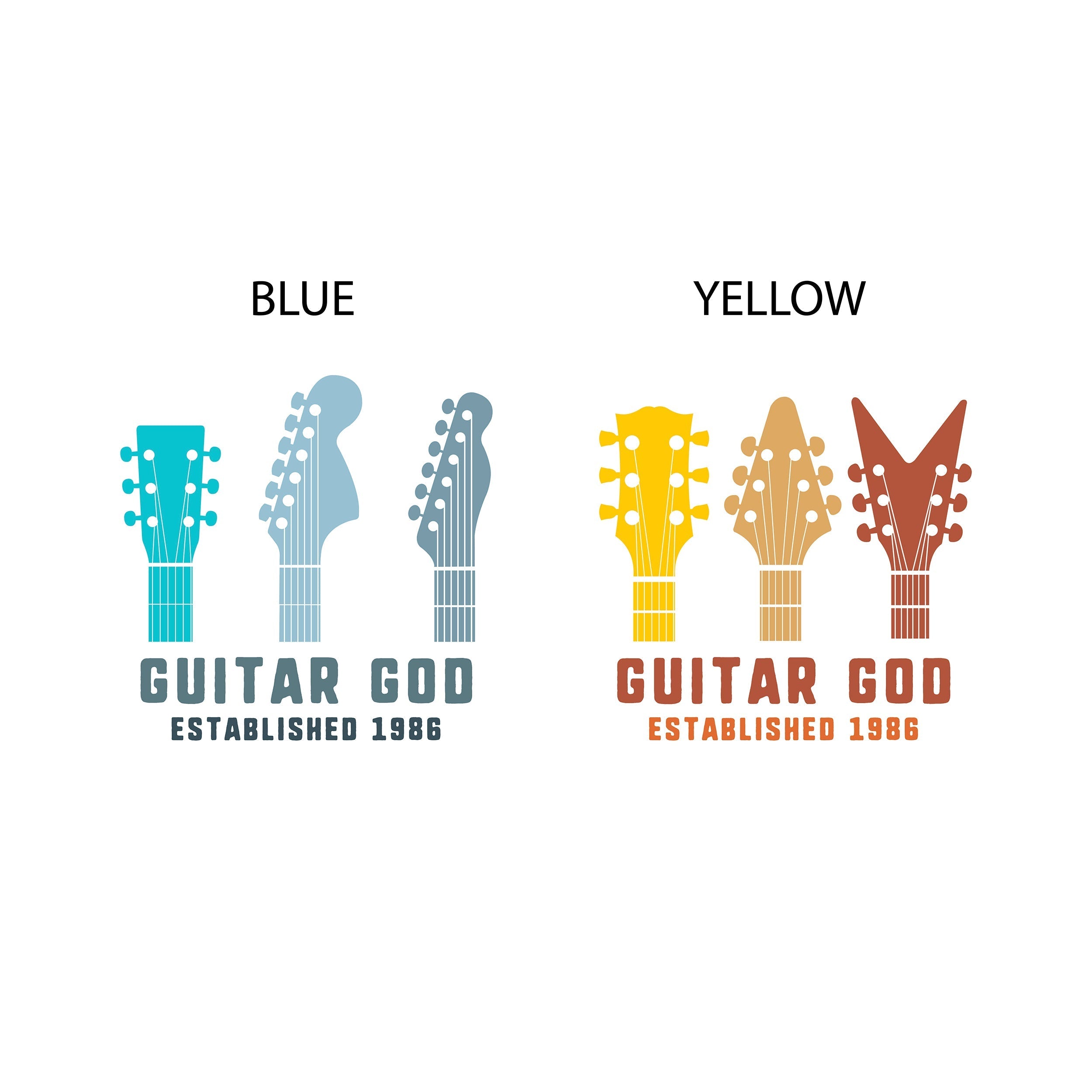 Oakdene Designs Clothing Personalised Guitar God T-Shirt