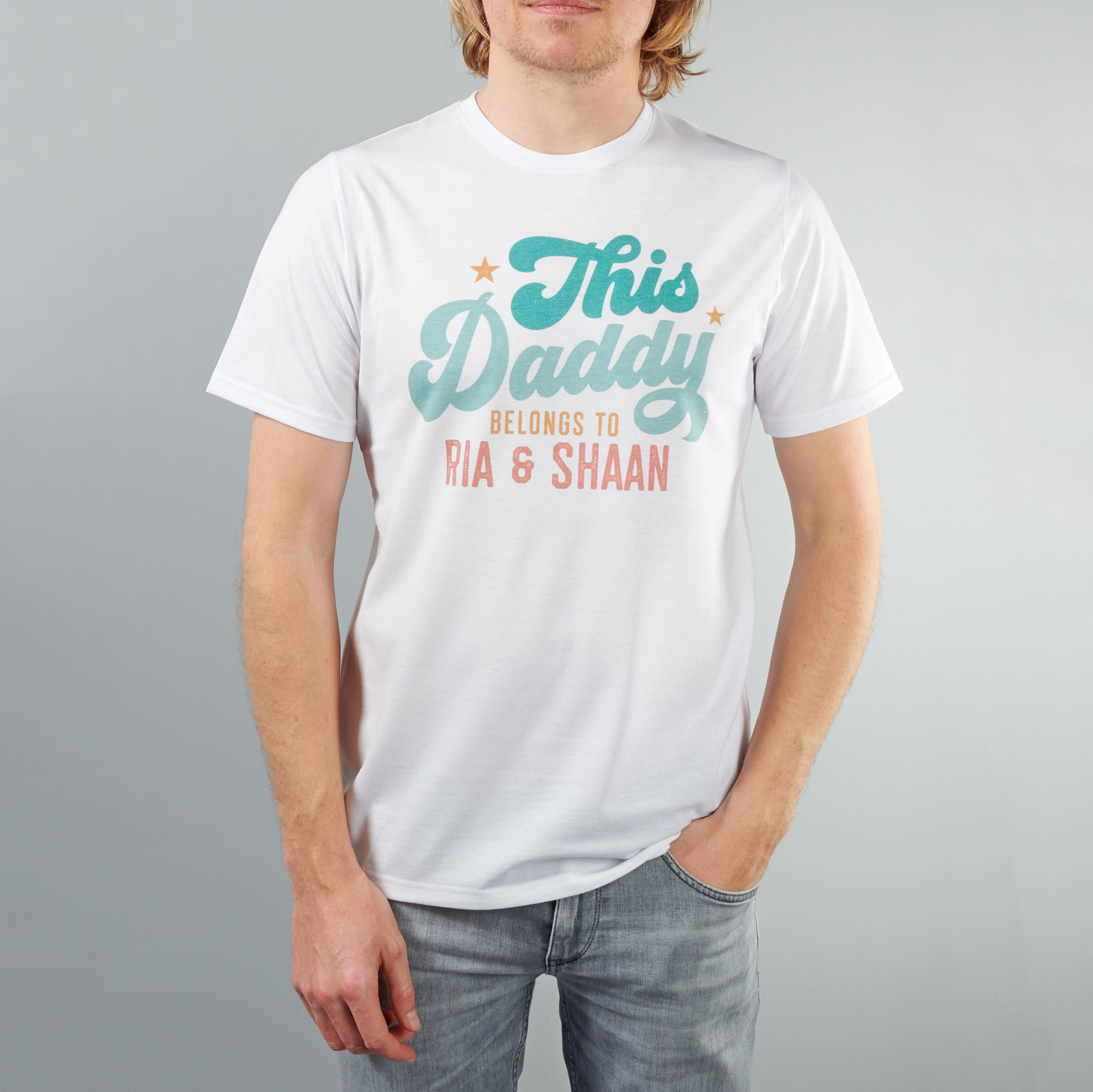 Oakdene Designs Clothing Personalised This Daddy Belongs To T-Shirt