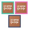 'Life Happens, Gin Helps' Solid Copper Coaster - Oakdene Designs - 3