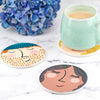 Oakdene Designs Coasters Personalised Couples Ceramic Face Coasters