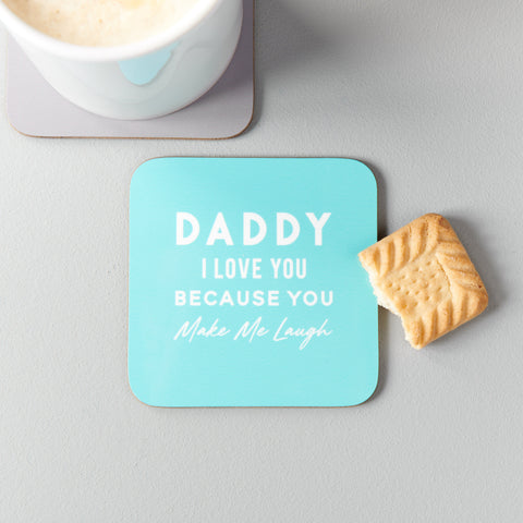 Oakdene Designs Coasters Personalised 'I Love You Because' Drinks Coaster