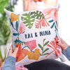 Oakdene Designs Cushions Personalised Floral Cushion