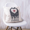 Personalised Giraffe Couples Cushion - Oakdene Designs