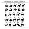 Oakdene Designs Cushions Personalised Pet Cushion