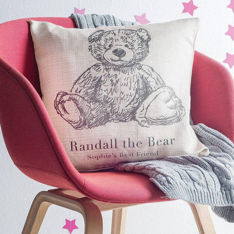 Personalised Teddy Bear Cushion - Oakdene Designs - 1