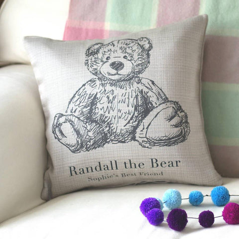 Personalised Teddy Bear Cushion - Oakdene Designs - 2