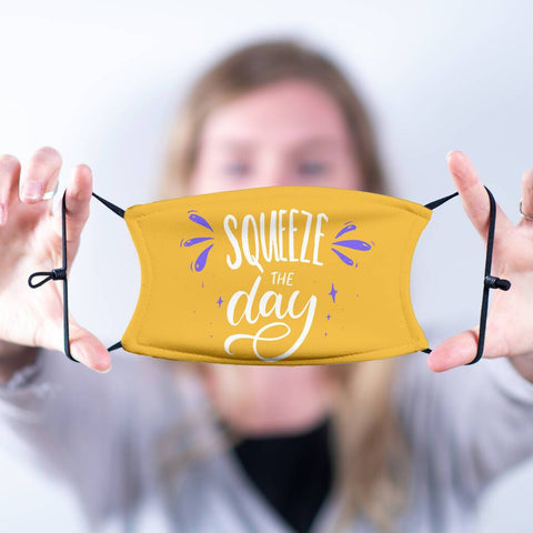 Oakdene Designs Face Mask 'Squeeze The Day' Adult Face Mask With Filter
