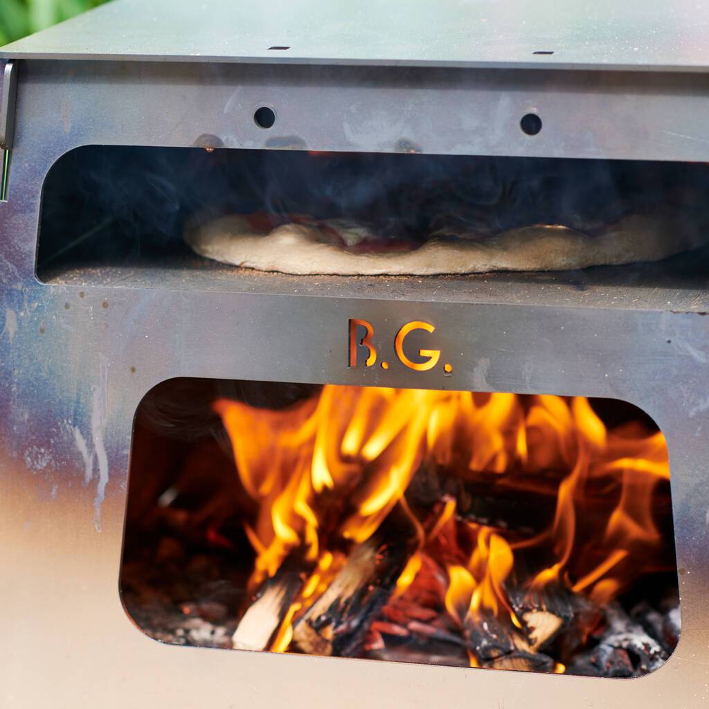 Oakdene Designs Fire Pit Personalised Slot Together Portable Pizza Oven