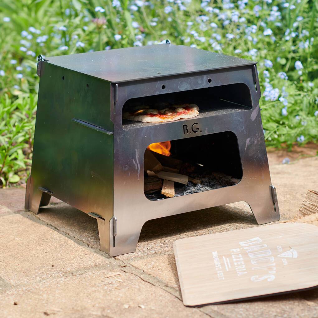 Oakdene Designs Fire Pit Personalised Slot Together Portable Pizza Oven