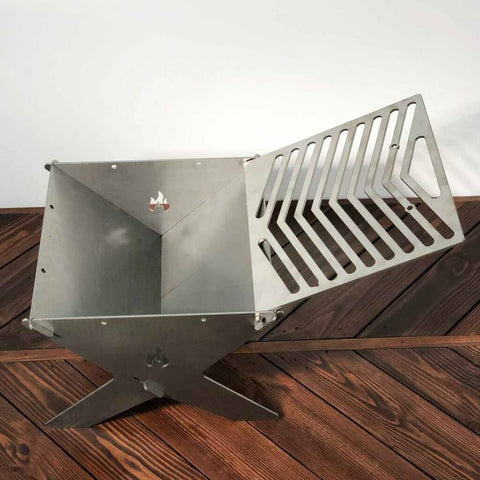Oakdene Designs Fire Pit Stainless Steel Grill Only For Slot Together Fire Pit