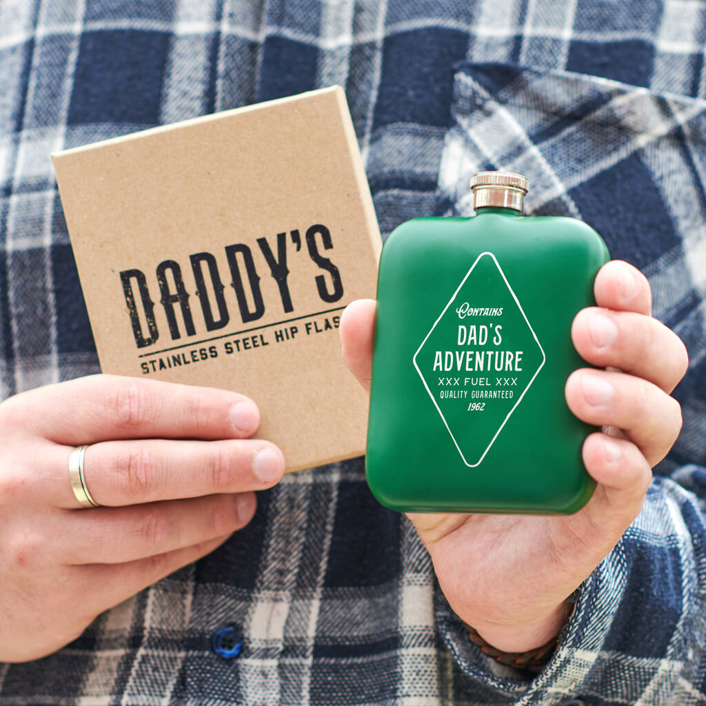 Oakdene Designs Food / Drink Personalised Adventure Fuel Hip Flask