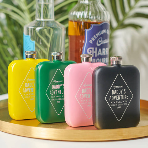 Oakdene Designs Food / Drink Personalised Adventure Fuel Hip Flask