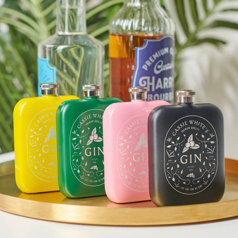 Oakdene Designs Food / Drink Personalised Botanical Gin Hip Flask