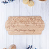 Oakdene Designs Food / Drink Personalised Floral Engraved Serving Board