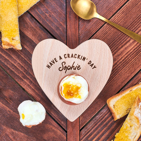 Oakdene Designs Food / Drink Personalised 'Have A Cracking Day' Dippy Egg Board