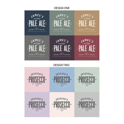 Oakdene Designs Food / Drink Personalised Set Of Six Beer Mats